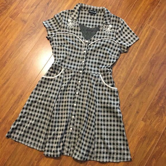 Sourpuss Dresses & Skirts - Sourpuss Rockabilly Western Octopus Dress